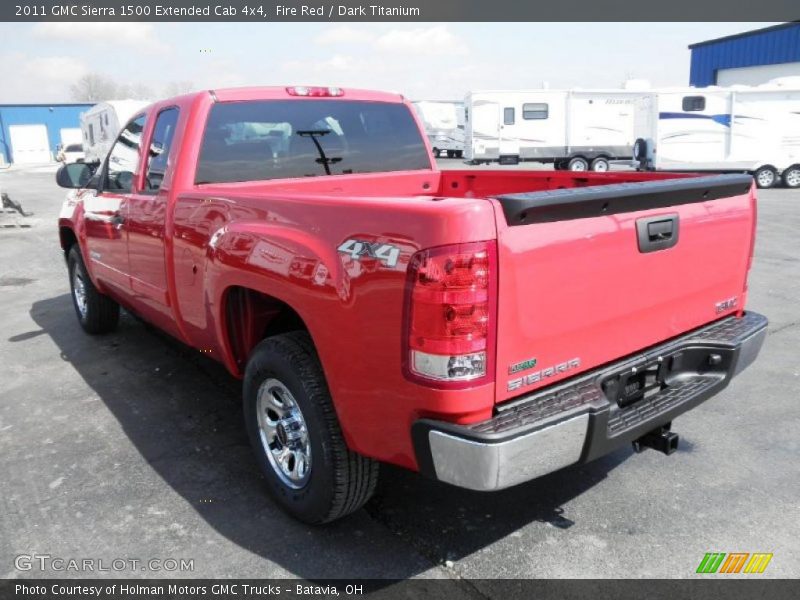Fire Red / Dark Titanium 2011 GMC Sierra 1500 Extended Cab 4x4