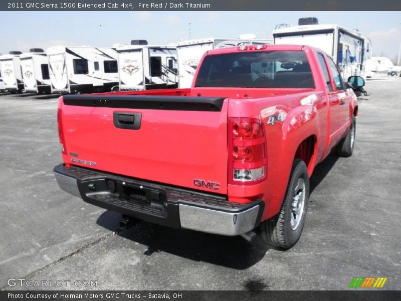 Fire Red / Dark Titanium 2011 GMC Sierra 1500 Extended Cab 4x4