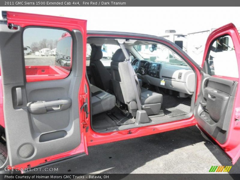 Fire Red / Dark Titanium 2011 GMC Sierra 1500 Extended Cab 4x4