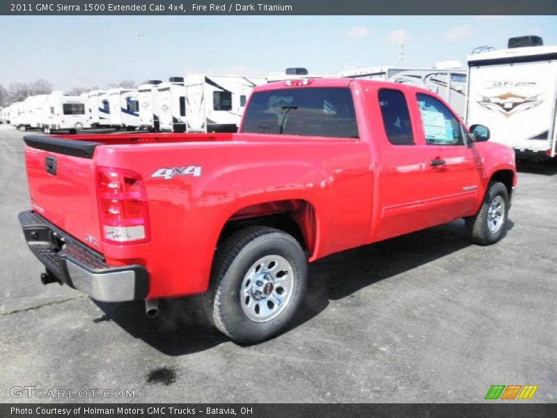 Fire Red / Dark Titanium 2011 GMC Sierra 1500 Extended Cab 4x4