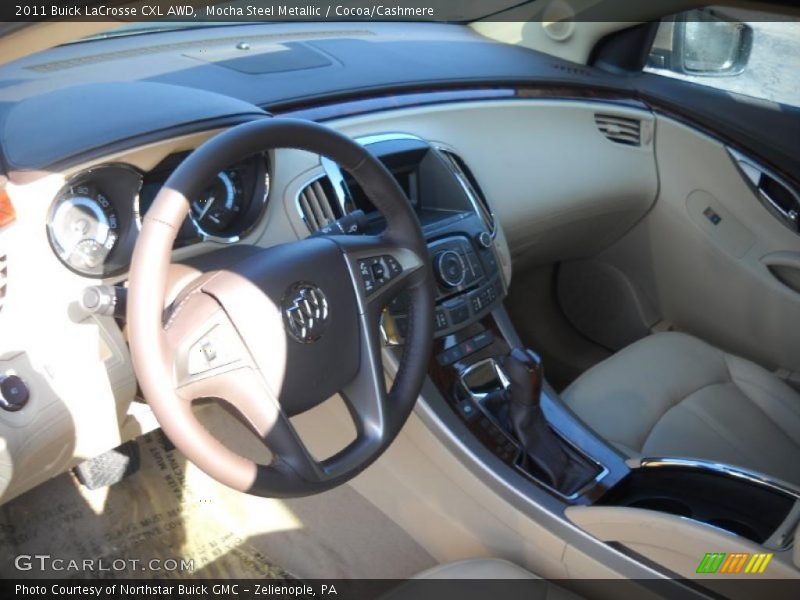 Mocha Steel Metallic / Cocoa/Cashmere 2011 Buick LaCrosse CXL AWD