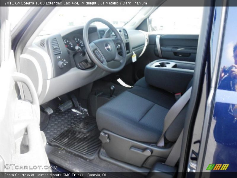 Midnight Blue Metallic / Dark Titanium 2011 GMC Sierra 1500 Extended Cab 4x4