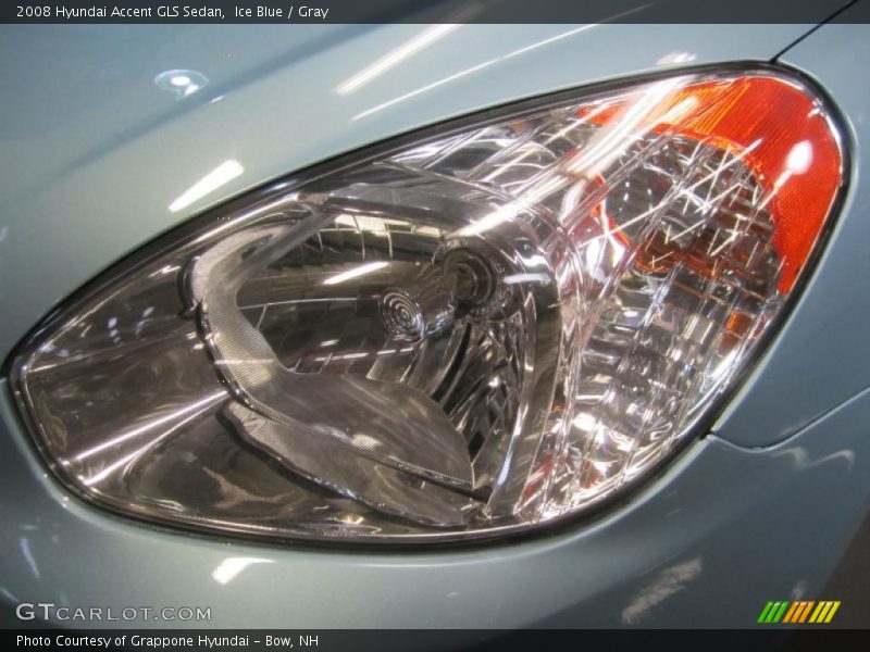 Ice Blue / Gray 2008 Hyundai Accent GLS Sedan