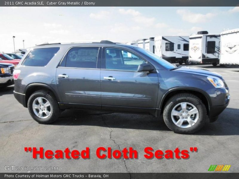 Cyber Gray Metallic / Ebony 2011 GMC Acadia SLE