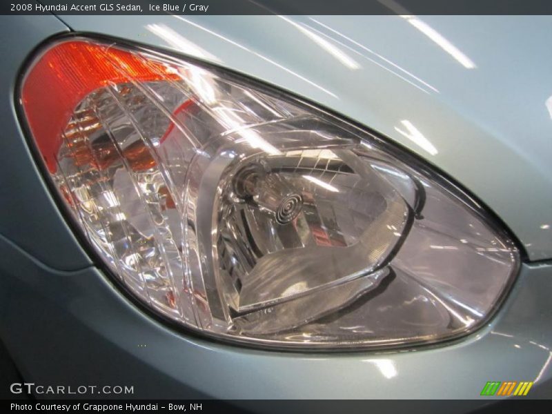 Ice Blue / Gray 2008 Hyundai Accent GLS Sedan