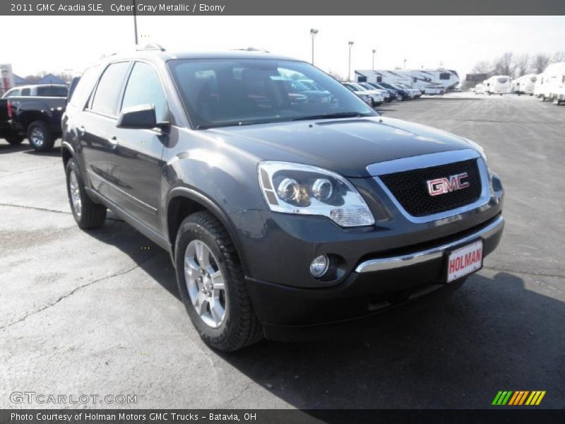 Cyber Gray Metallic / Ebony 2011 GMC Acadia SLE