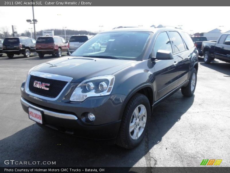 Cyber Gray Metallic / Ebony 2011 GMC Acadia SLE