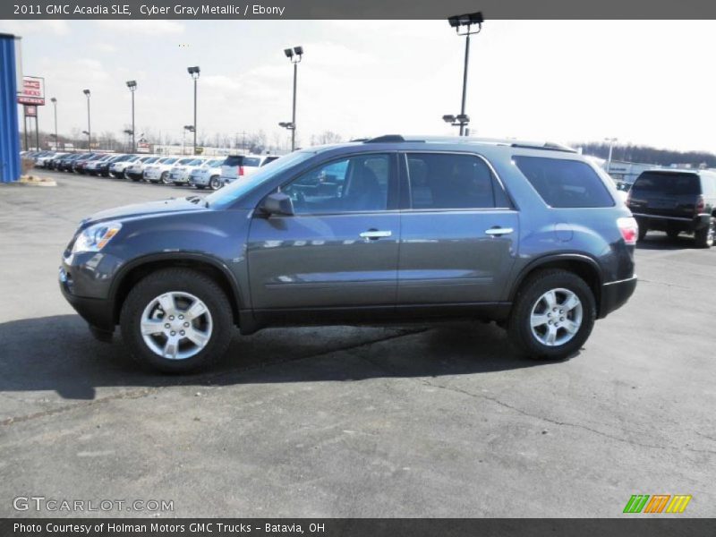 Cyber Gray Metallic / Ebony 2011 GMC Acadia SLE