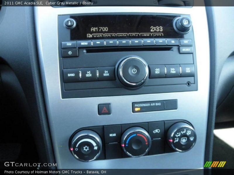 Cyber Gray Metallic / Ebony 2011 GMC Acadia SLE