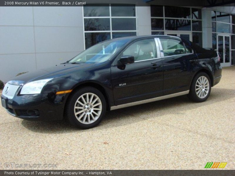 Black / Camel 2008 Mercury Milan V6 Premier