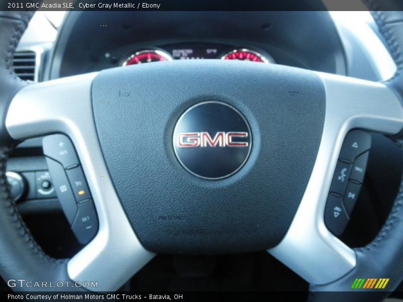 Cyber Gray Metallic / Ebony 2011 GMC Acadia SLE