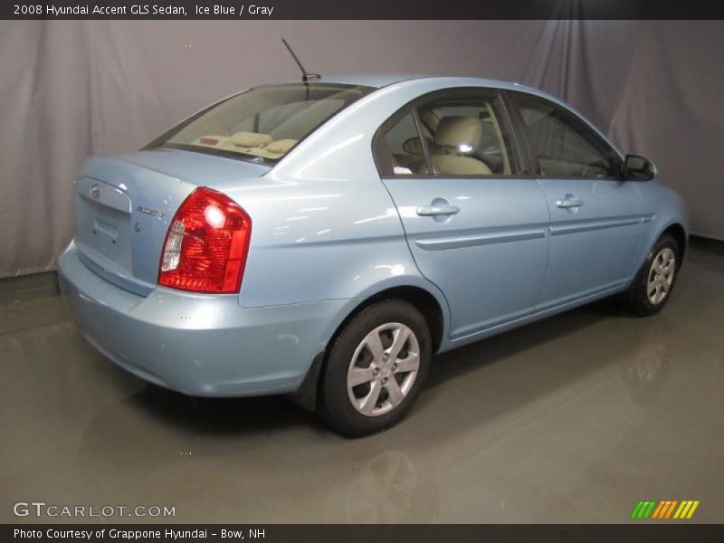Ice Blue / Gray 2008 Hyundai Accent GLS Sedan