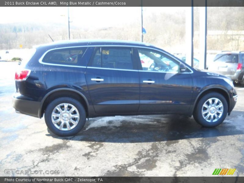 Ming Blue Metallic / Cashmere/Cocoa 2011 Buick Enclave CXL AWD