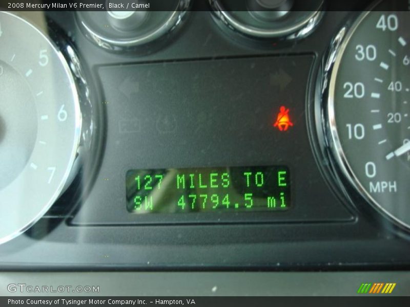 Black / Camel 2008 Mercury Milan V6 Premier