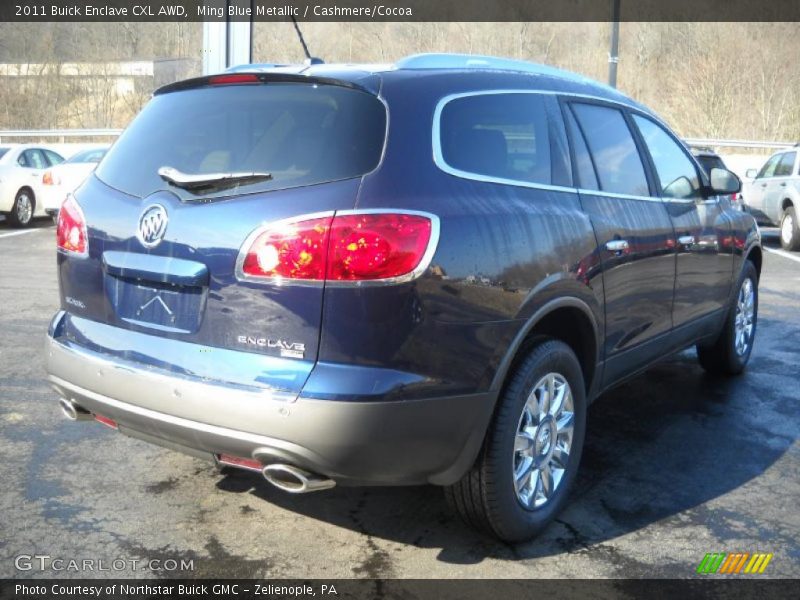 Ming Blue Metallic / Cashmere/Cocoa 2011 Buick Enclave CXL AWD