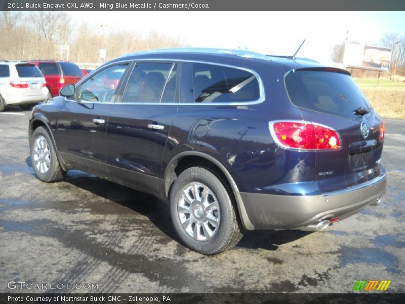 Ming Blue Metallic / Cashmere/Cocoa 2011 Buick Enclave CXL AWD