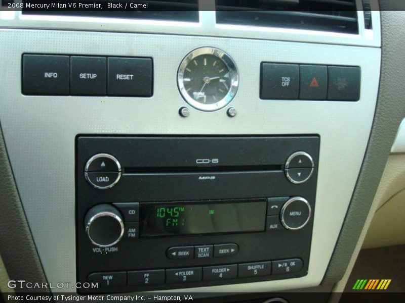 Black / Camel 2008 Mercury Milan V6 Premier