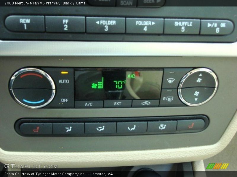 Black / Camel 2008 Mercury Milan V6 Premier