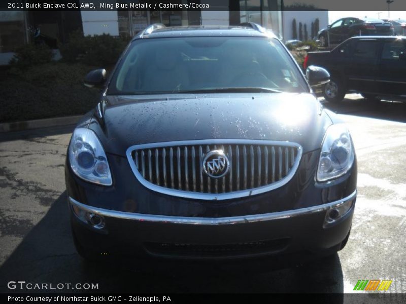 Ming Blue Metallic / Cashmere/Cocoa 2011 Buick Enclave CXL AWD