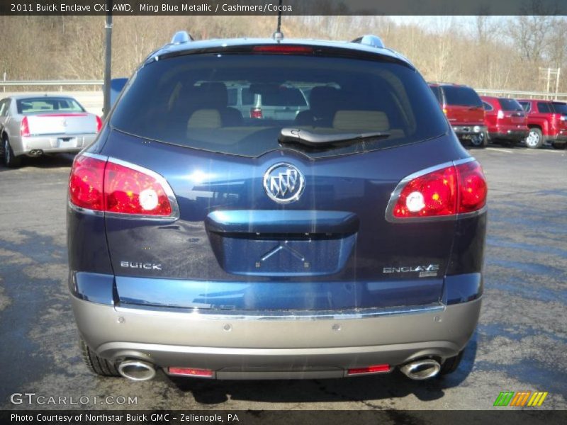 Ming Blue Metallic / Cashmere/Cocoa 2011 Buick Enclave CXL AWD