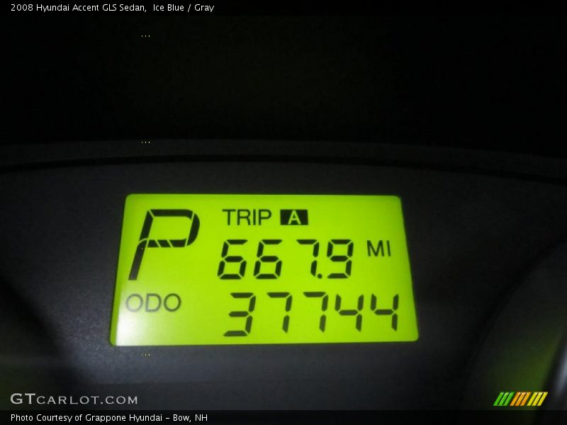 Ice Blue / Gray 2008 Hyundai Accent GLS Sedan