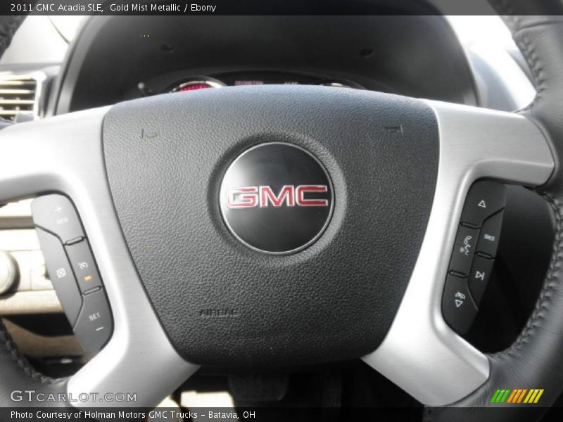 Gold Mist Metallic / Ebony 2011 GMC Acadia SLE