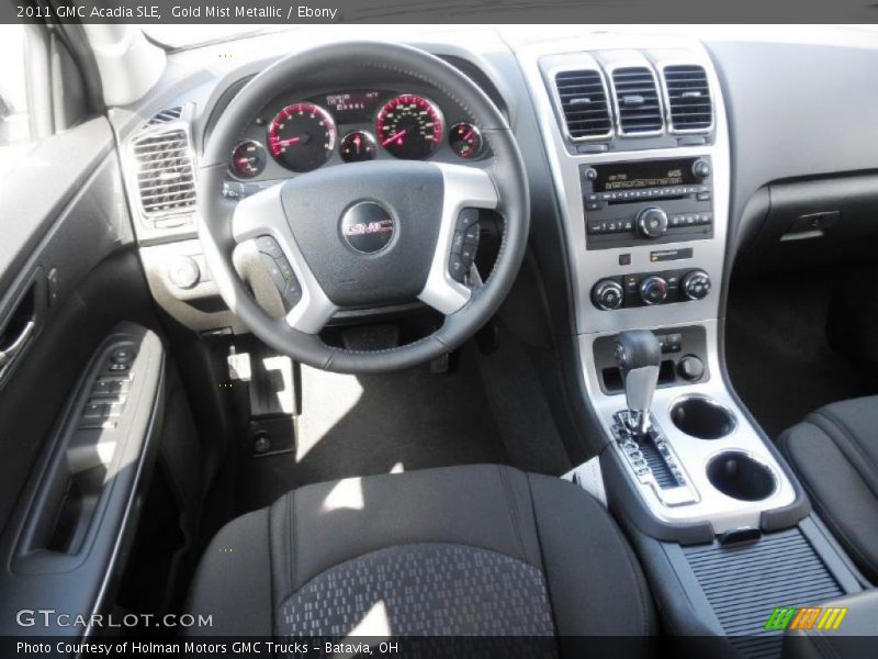 Gold Mist Metallic / Ebony 2011 GMC Acadia SLE