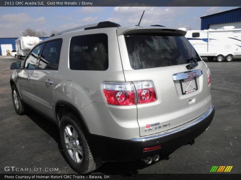 Gold Mist Metallic / Ebony 2011 GMC Acadia SLE