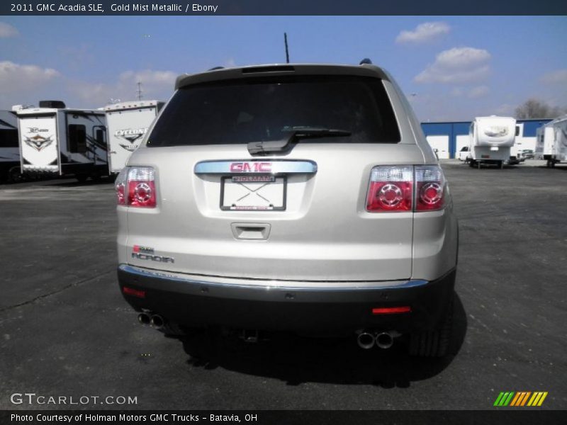 Gold Mist Metallic / Ebony 2011 GMC Acadia SLE