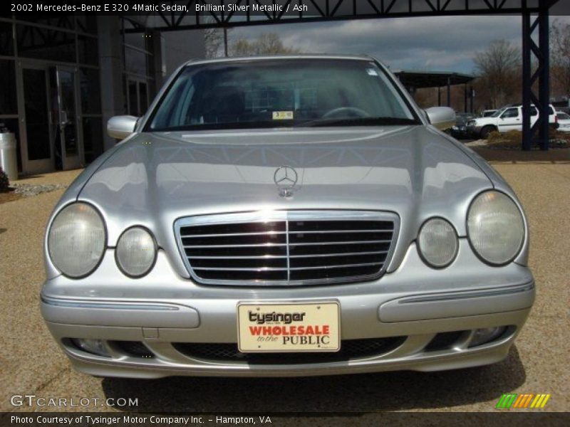 Brilliant Silver Metallic / Ash 2002 Mercedes-Benz E 320 4Matic Sedan