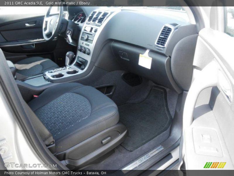 Gold Mist Metallic / Ebony 2011 GMC Acadia SLE