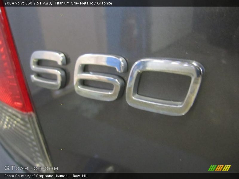 Titanium Gray Metallic / Graphite 2004 Volvo S60 2.5T AWD