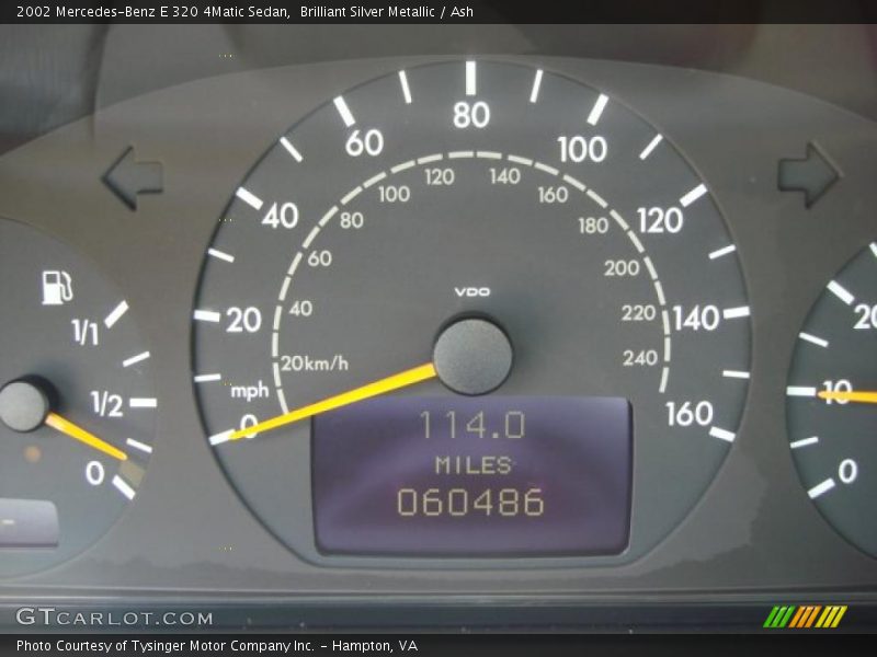 Brilliant Silver Metallic / Ash 2002 Mercedes-Benz E 320 4Matic Sedan