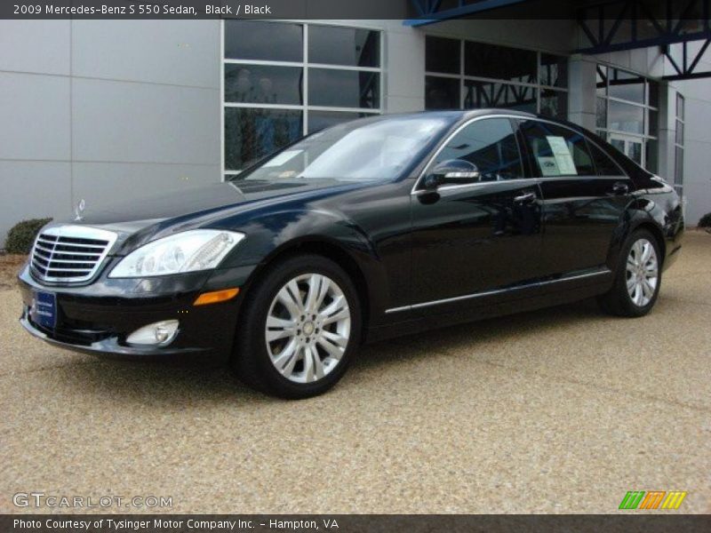 Black / Black 2009 Mercedes-Benz S 550 Sedan