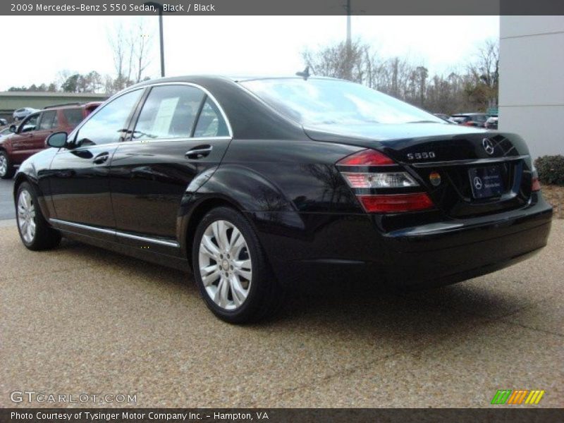 Black / Black 2009 Mercedes-Benz S 550 Sedan