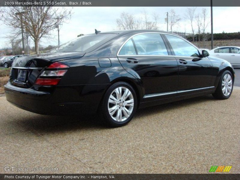 Black / Black 2009 Mercedes-Benz S 550 Sedan