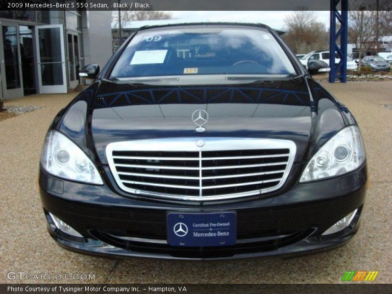 Black / Black 2009 Mercedes-Benz S 550 Sedan