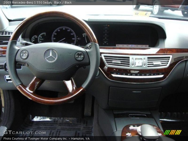 Black / Black 2009 Mercedes-Benz S 550 Sedan