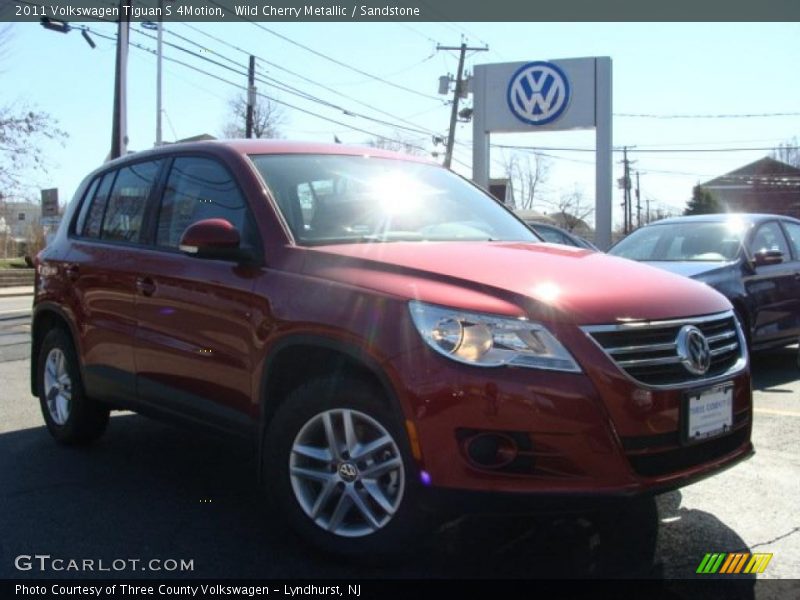 Wild Cherry Metallic / Sandstone 2011 Volkswagen Tiguan S 4Motion