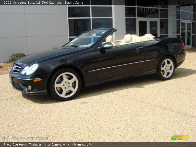 Black / Stone 2006 Mercedes-Benz CLK 500 Cabriolet