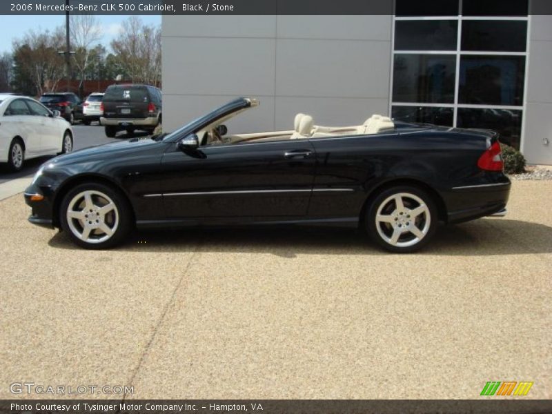 Black / Stone 2006 Mercedes-Benz CLK 500 Cabriolet