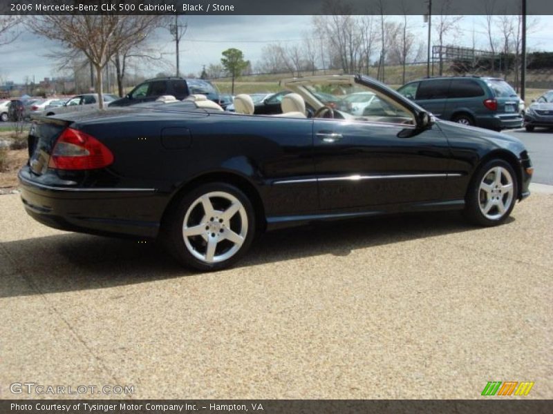 Black / Stone 2006 Mercedes-Benz CLK 500 Cabriolet