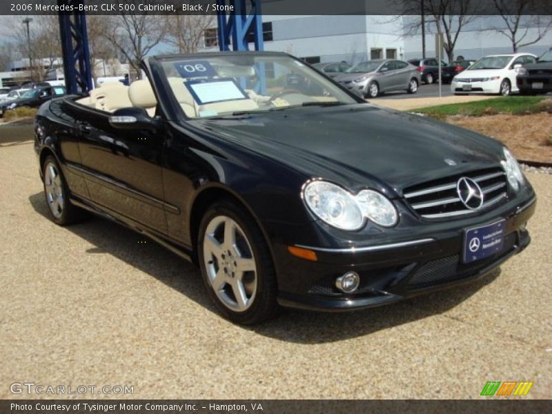 Black / Stone 2006 Mercedes-Benz CLK 500 Cabriolet