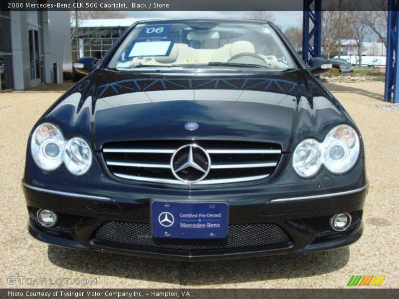 Black / Stone 2006 Mercedes-Benz CLK 500 Cabriolet