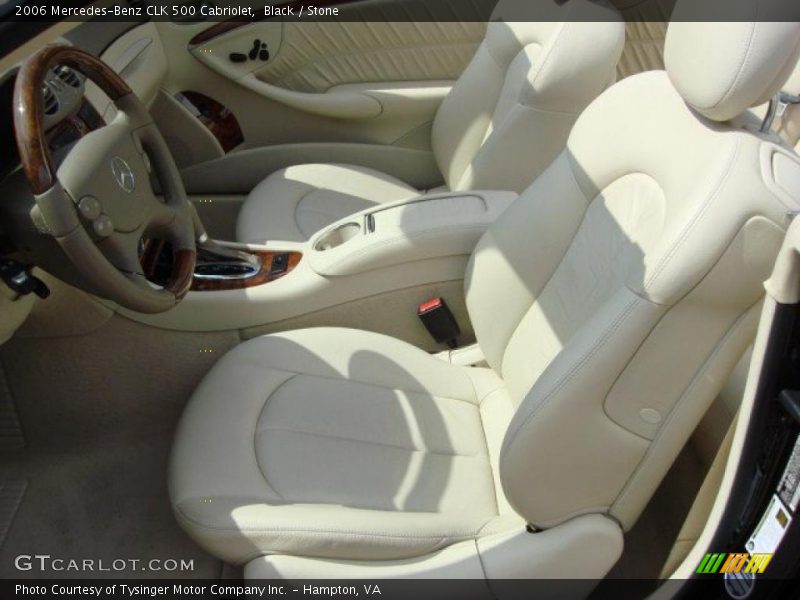 Black / Stone 2006 Mercedes-Benz CLK 500 Cabriolet
