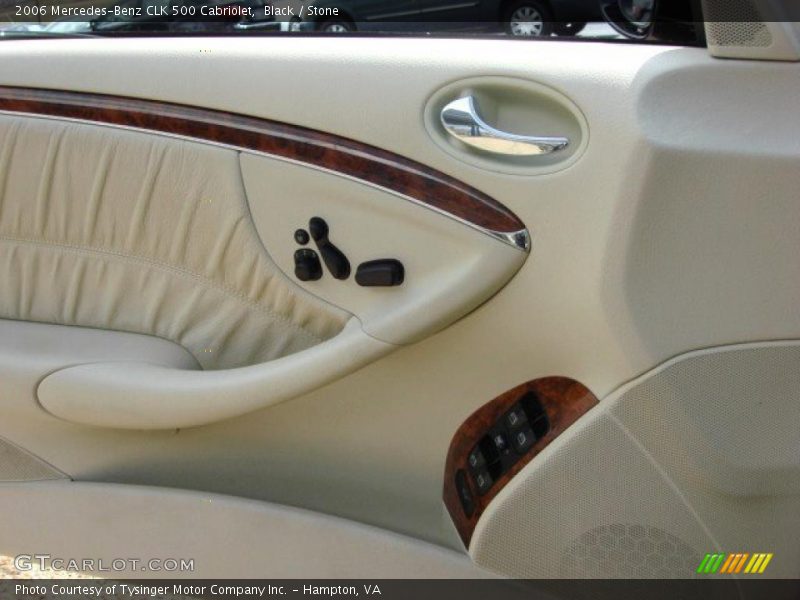 Black / Stone 2006 Mercedes-Benz CLK 500 Cabriolet