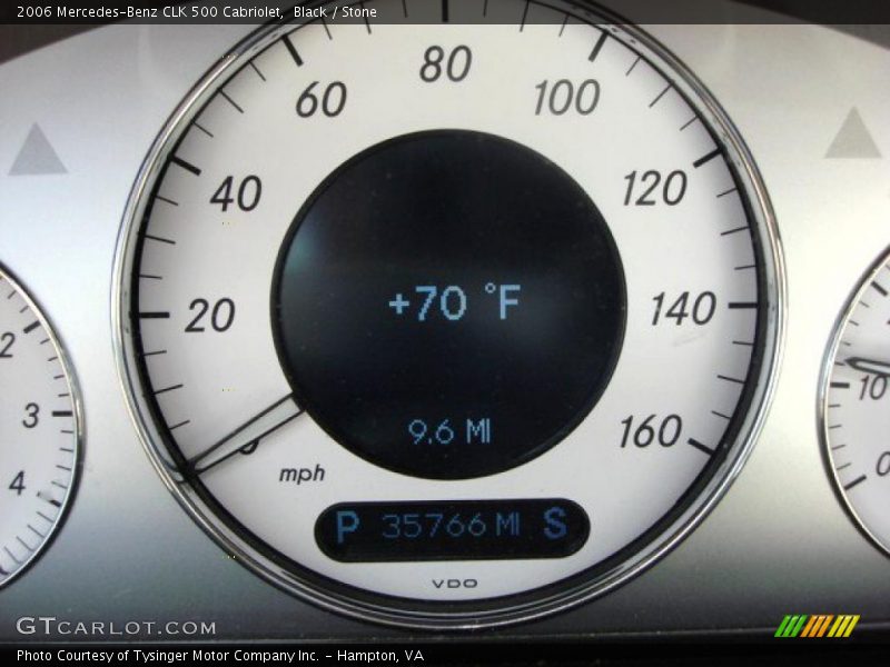 Black / Stone 2006 Mercedes-Benz CLK 500 Cabriolet
