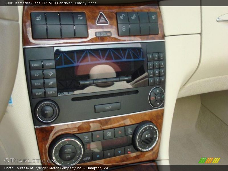 Black / Stone 2006 Mercedes-Benz CLK 500 Cabriolet