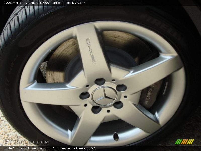 Black / Stone 2006 Mercedes-Benz CLK 500 Cabriolet