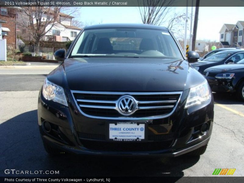 Deep Black Metallic / Charcoal 2011 Volkswagen Tiguan SE 4Motion
